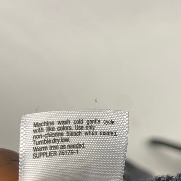 Mock Turtleneck Cotton Blend Sweater Longsleeve Grey Large St John’s Bay - Picture 9 of 9